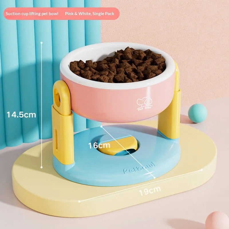 Adjustable Pet Bowls for Cats & Dogs – Anti-Tip