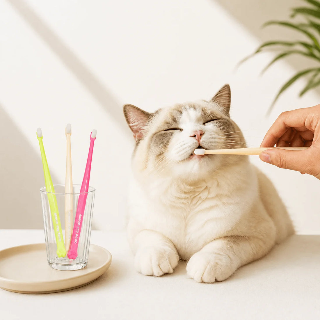 4Pcs Pet Toothbrush for Dogs & Cats – Teeth Cleaning Brush