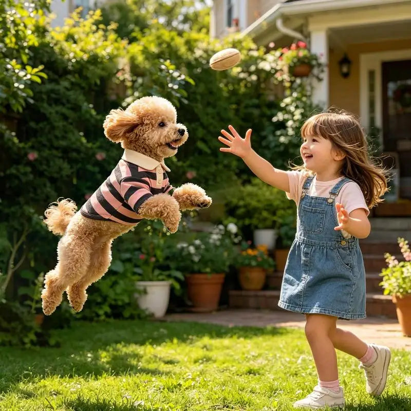 Striped Pet Shirt – Soft Clothes for Dogs & Cats