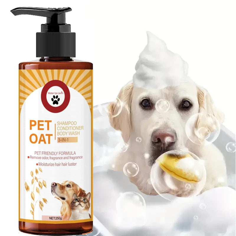 Pet Shampoo for Dogs & Cats – Odor Control & Soft Fur