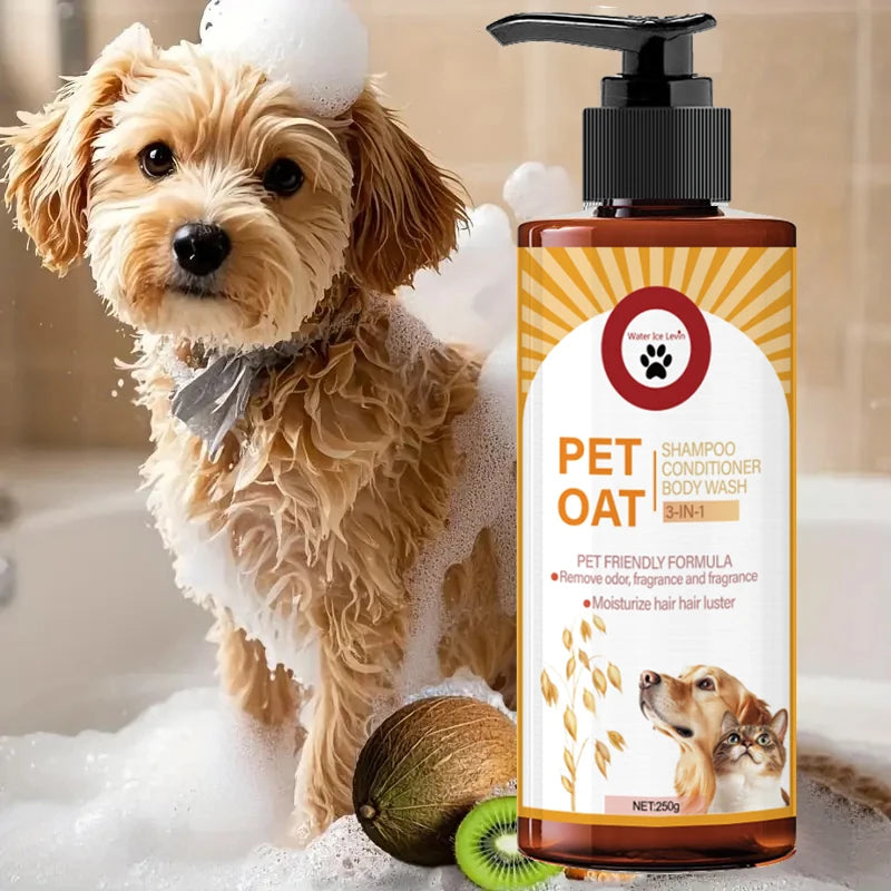 Pet Shampoo for Dogs & Cats – Odor Control & Soft Fur