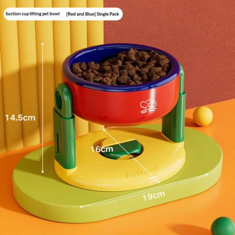 Adjustable Pet Bowls for Cats & Dogs – Anti-Tip