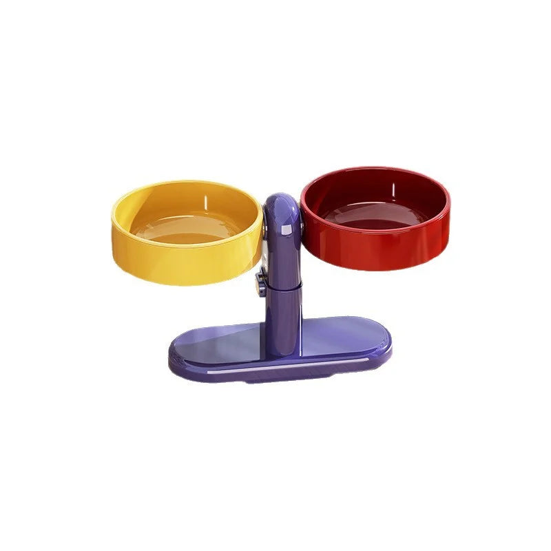Adjustable Pet Bowls for Cats & Dogs – Anti-Tip