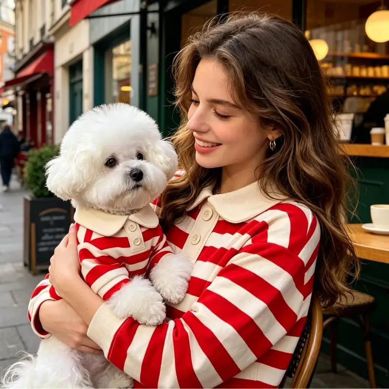 Striped Pet Shirt – Soft Clothes for Dogs & Cats