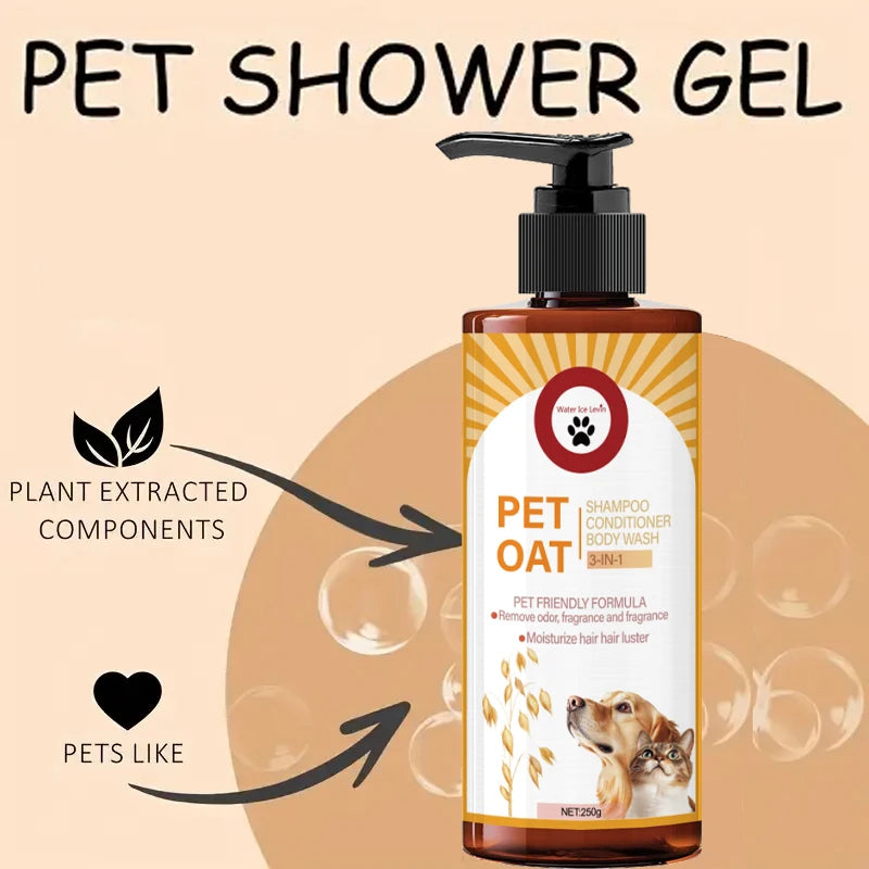 Pet Shampoo for Dogs & Cats – Odor Control & Soft Fur