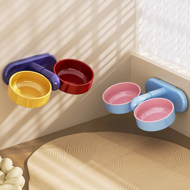 Adjustable Pet Bowls for Cats & Dogs – Anti-Tip